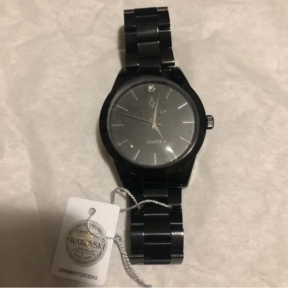 Men’s quartz watch with crystal swarski - Picture 2 of 3